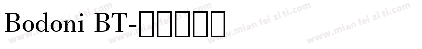 Bodoni BT字体转换